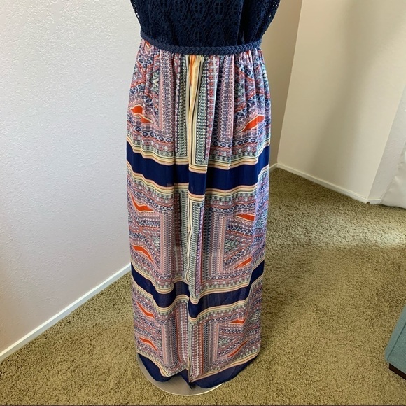Luxology Maxi Summer Bohemian Patchwork Dress Sz.8 - Picture 9 of 13